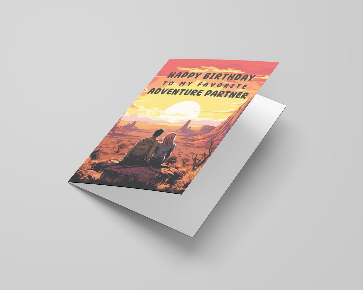 Birthday Card for Husband/Boyfriend (Pop-Art) with Envelope