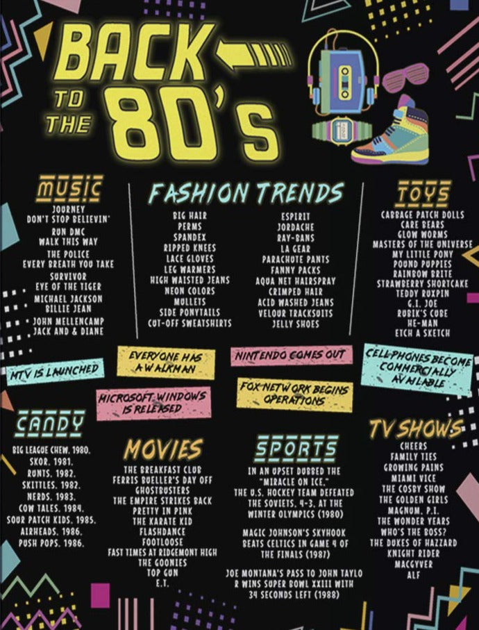 80s decorations