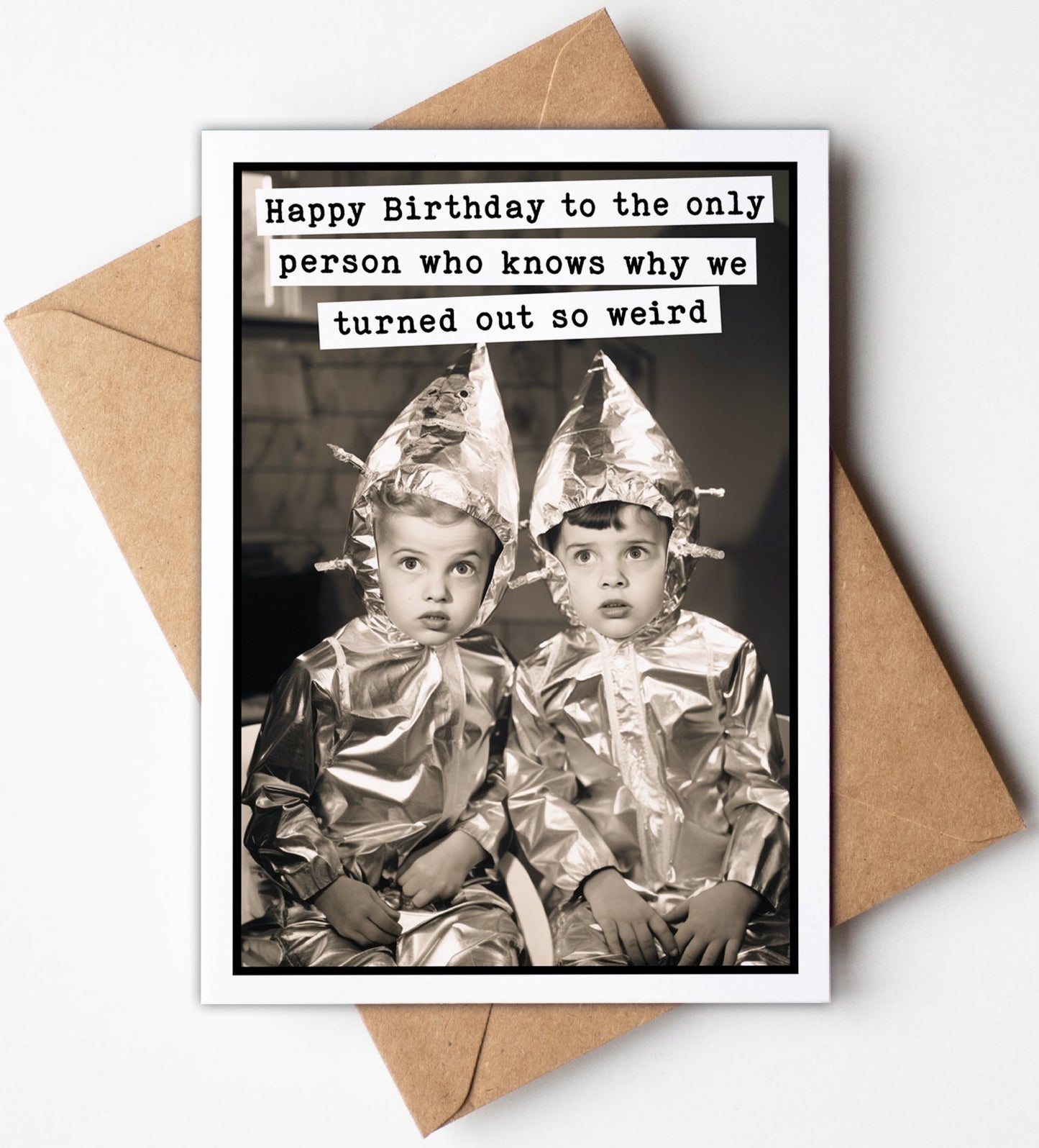 Katie Doodle - Picture Greeting Card with Envelope (Siblings)